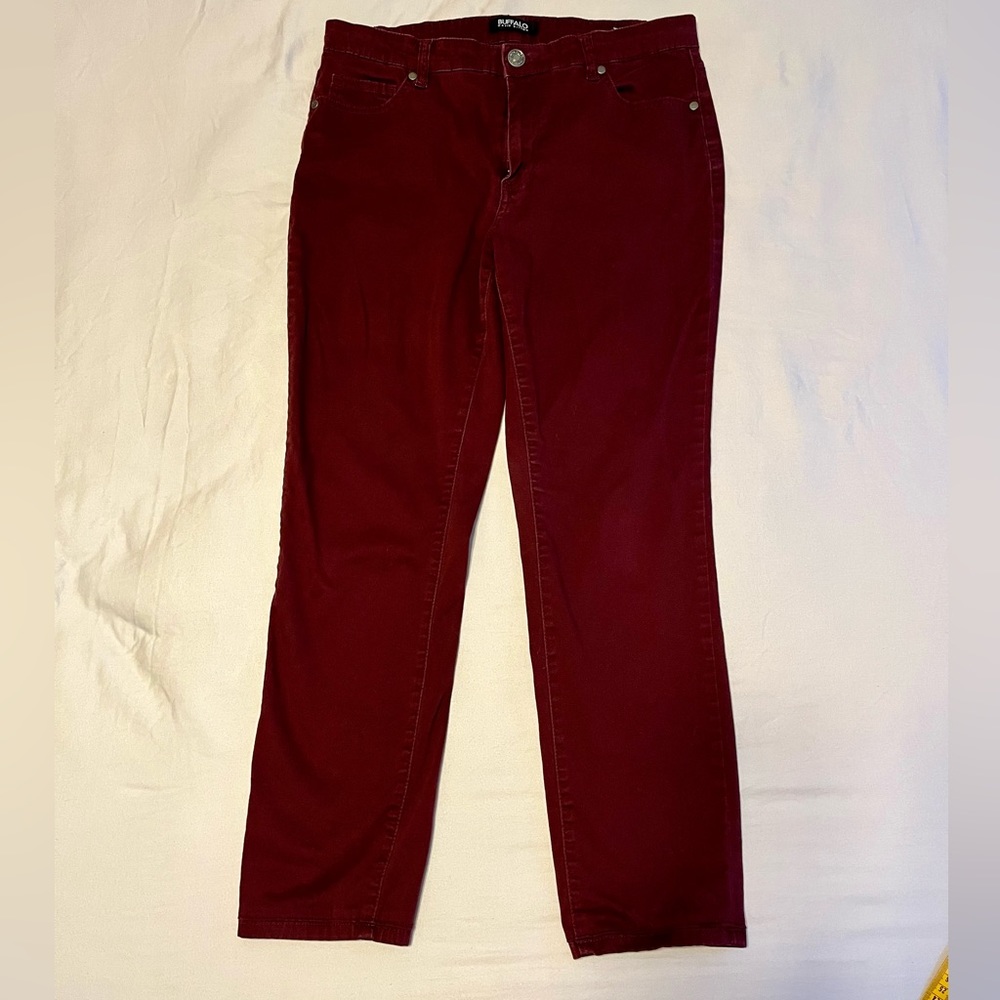 Buffalo David Bitton 12x27 burgundy jeans